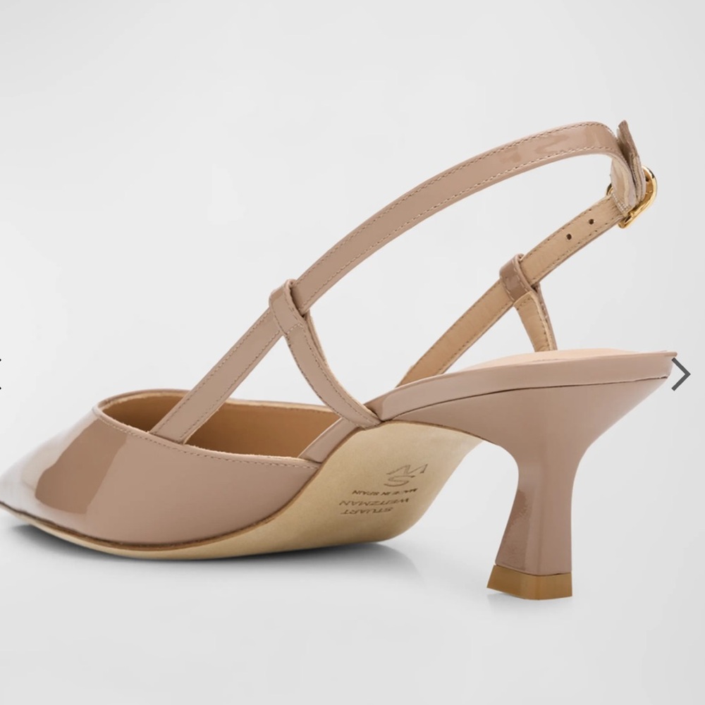 Stuart Weitzman
Vinnie Patent Kitten Slingback Pumps
$525
50mm BEIGE 6.5B NEW - Picture 6 of 16